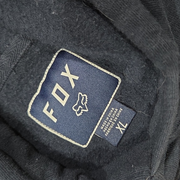 Fox Moto-X Race Team Navy Sweatshirt Hoodie - Picture 3 of 6
